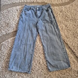 J for Justify Blue Flare Barral Wide Leg Jeans